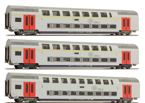 LS Models 43007 - 3pc Passenger Coach Set A, A & B of the SNCB